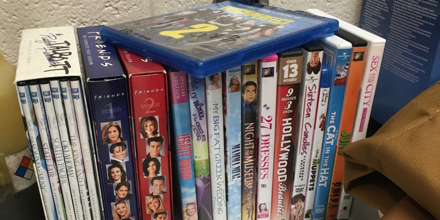 Animal care staff from the hospital and all over the Zoo donated DVDs for Alice.