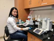 Pei-Chih Lee, reproductive biologist and lead author of the paper. Pei-Chih Lee, reproductive biologist at SCBI and lead author of the study.